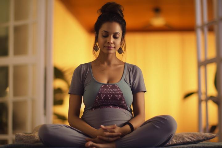 prenatal yoga women