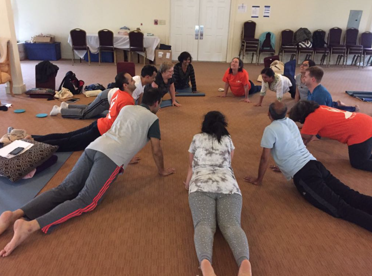 yoga teacher training group work